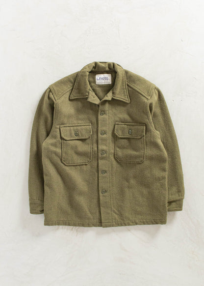 Vintage Military OG 108 Wool Button Up Shirt Size L/XL