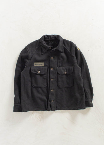 Vintage Military Overdyed Wool Button Up Shirt Size M/L