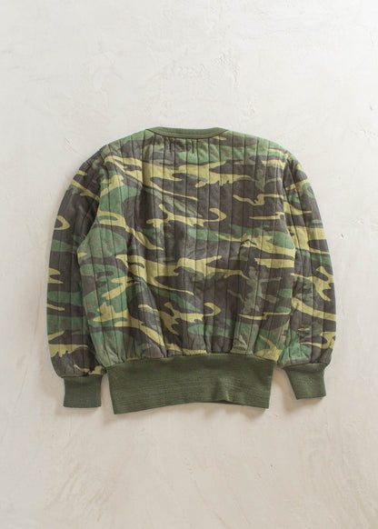 1980s SafTbak Quilted Crewneck Size M/L