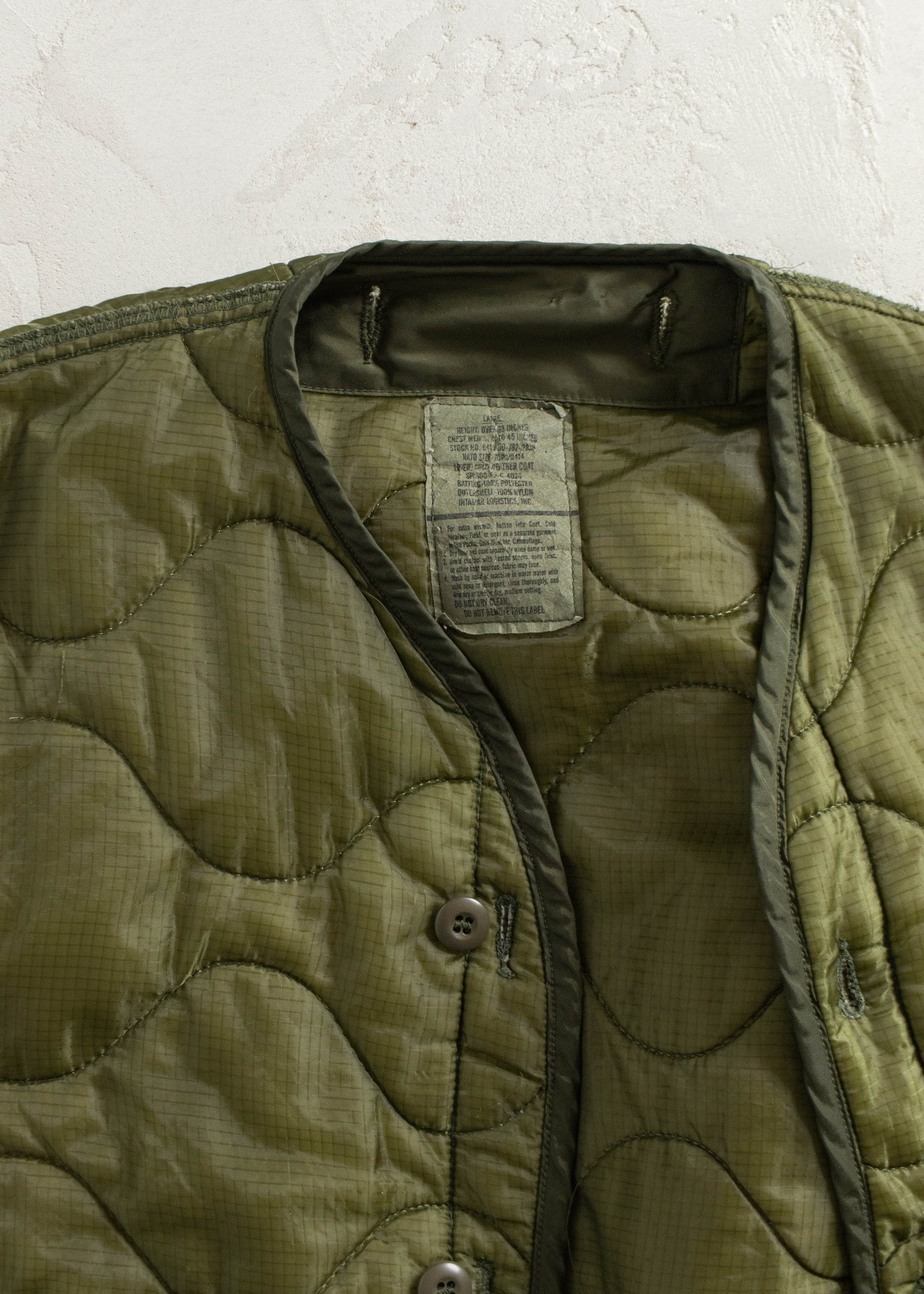 Vintage 1980s Military M-65 Quilted Liner Jacket Size M/L