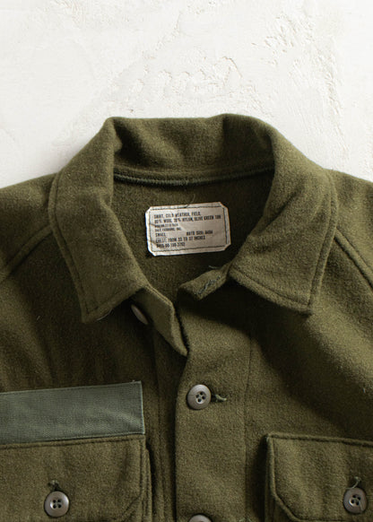 Vintage Military OG 108 Wool Button Up Shirt Size XS/S