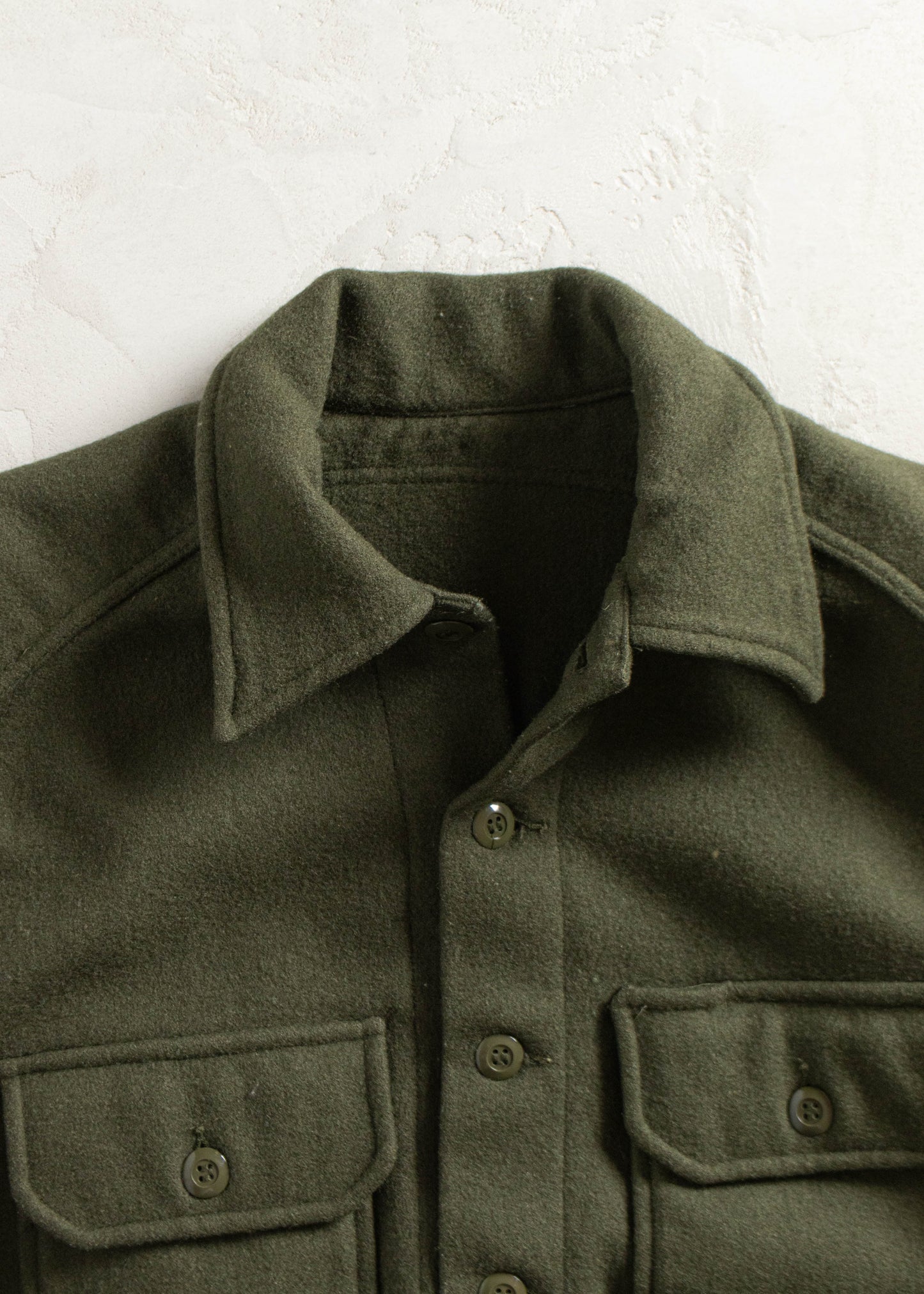 Vintage Military OG 108 Wool Button Up Shirt Size S/M