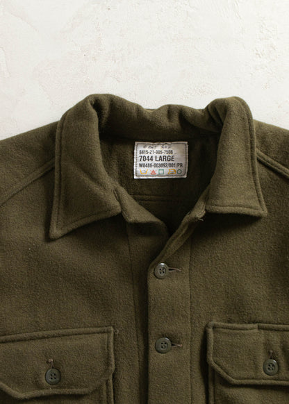 Vintage Military OG 108 Wool Button Up Shirt Size M/L