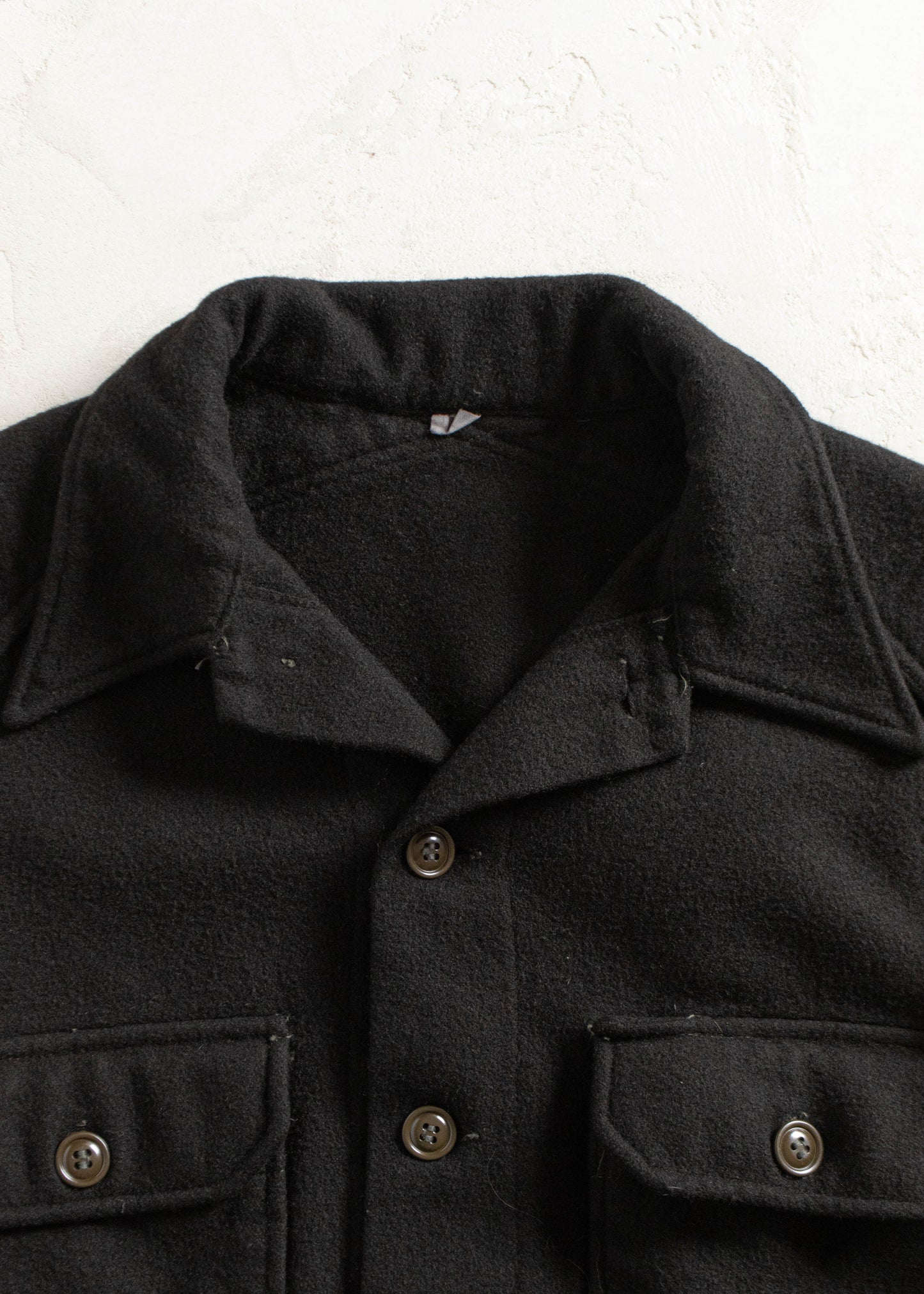 Vintage Military Overdyed Wool Button Up Shirt Size XS/S