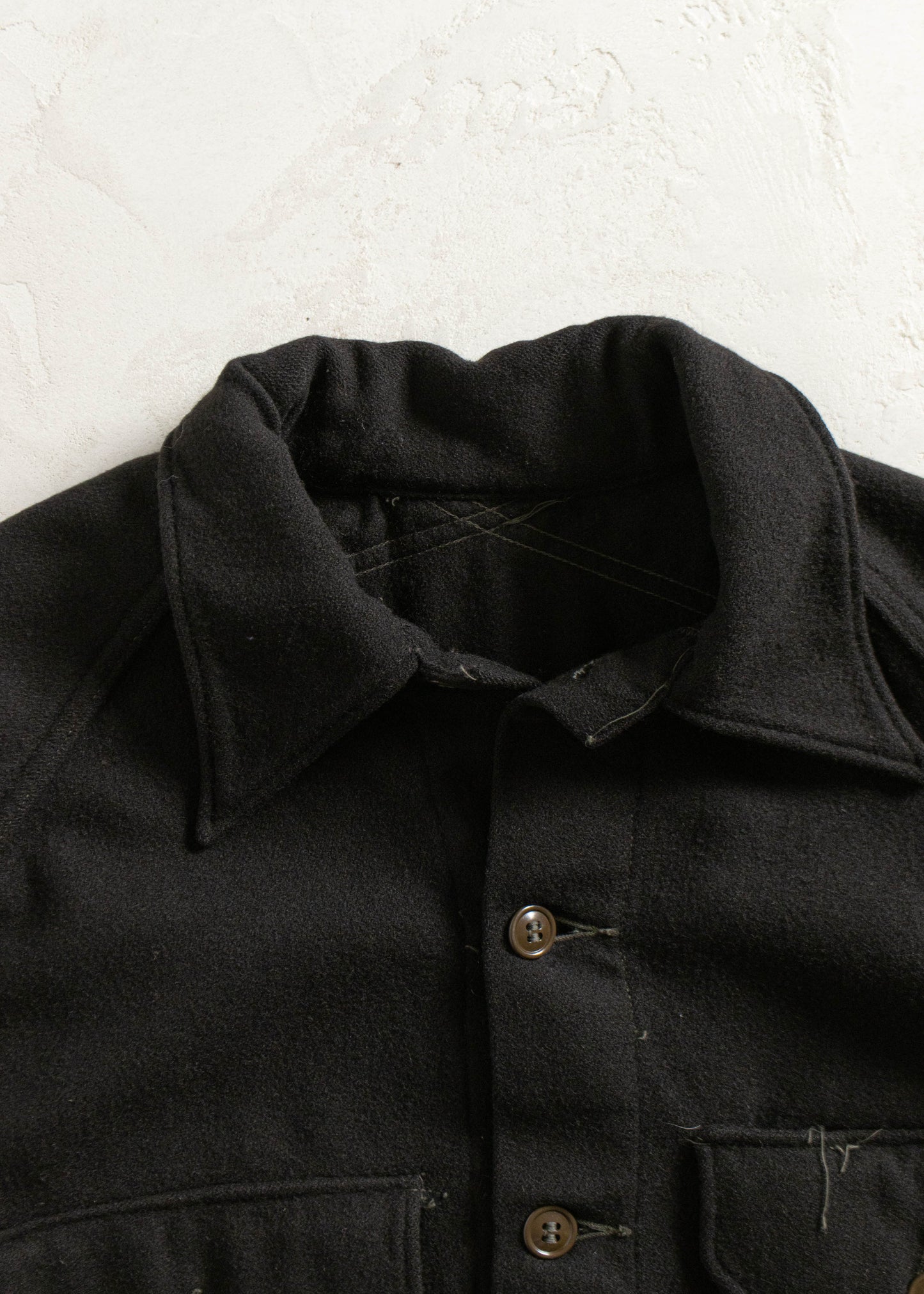 Vintage Military Overdyed Wool Button Up Shirt Size M/L