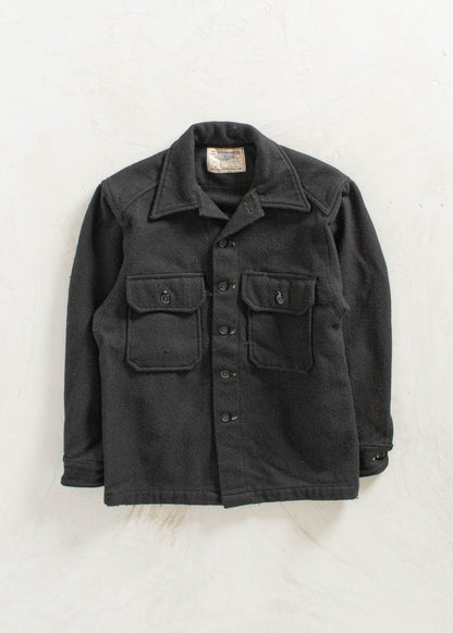 Vintage Military Overdyed Wool Button Up Shirt Size S/M