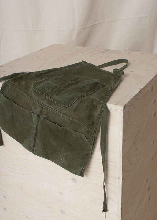 Vintage Waxed Canvas Workshop Apron