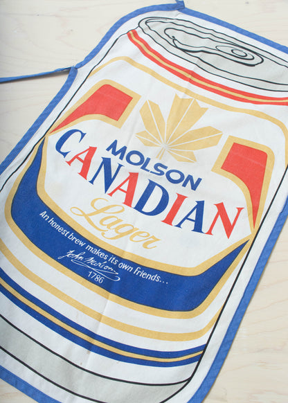 Vintage Molson Canadian Beer Cooking Apron