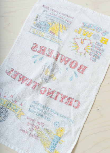 1970s Bowling Hand Towel