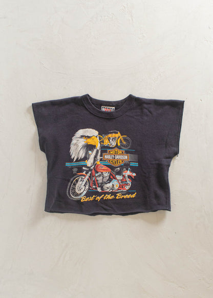 1989 Harley Davidson Best of the Breed Short Sleeve Sweatshirt Size S/M