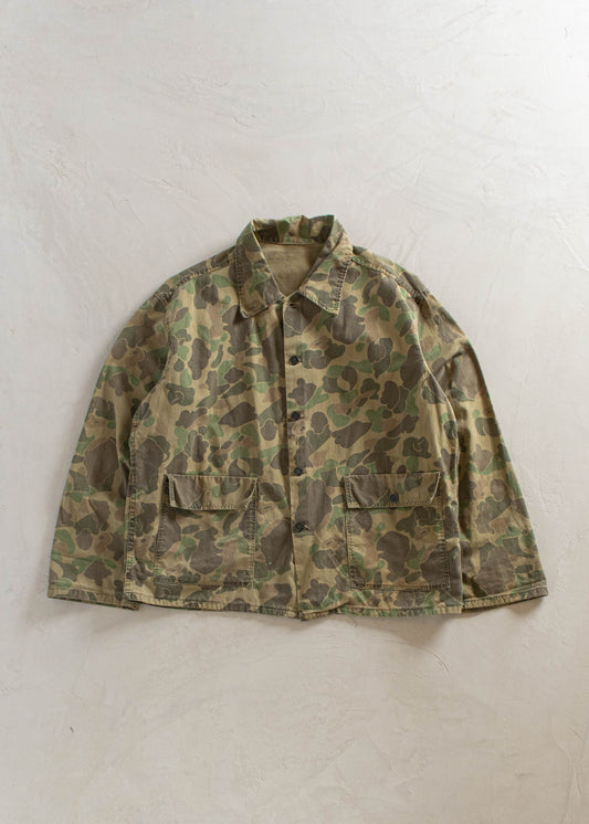 1960s 13 Star Frogskin Camo Chore Coat Size M/L