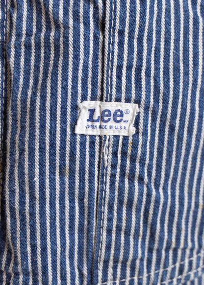 1960s Lee Hickory Stripe Pattern Overalls Size XS/S