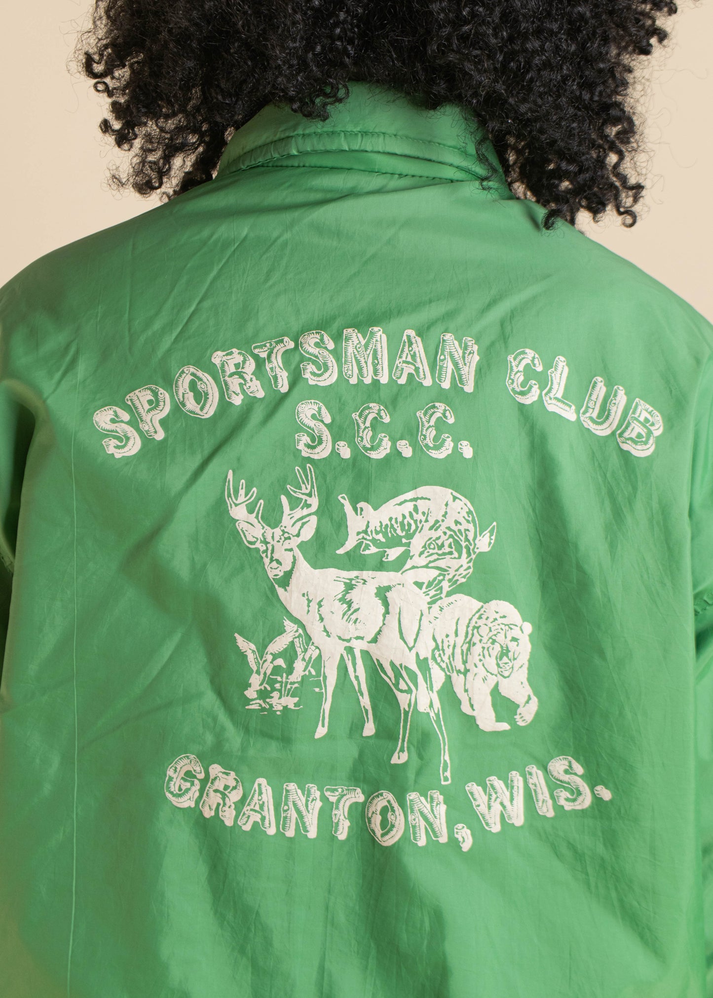 1980s Pla-Jac Sportsman Club Nylon Jacket Size M/L