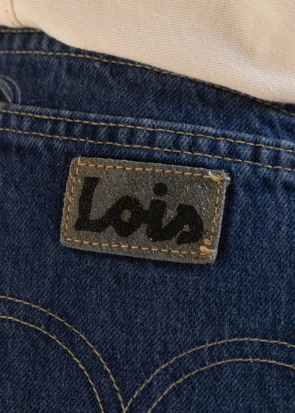 1980s Lois Darkwash Flare Jeans Size Women's 29 Men's 32