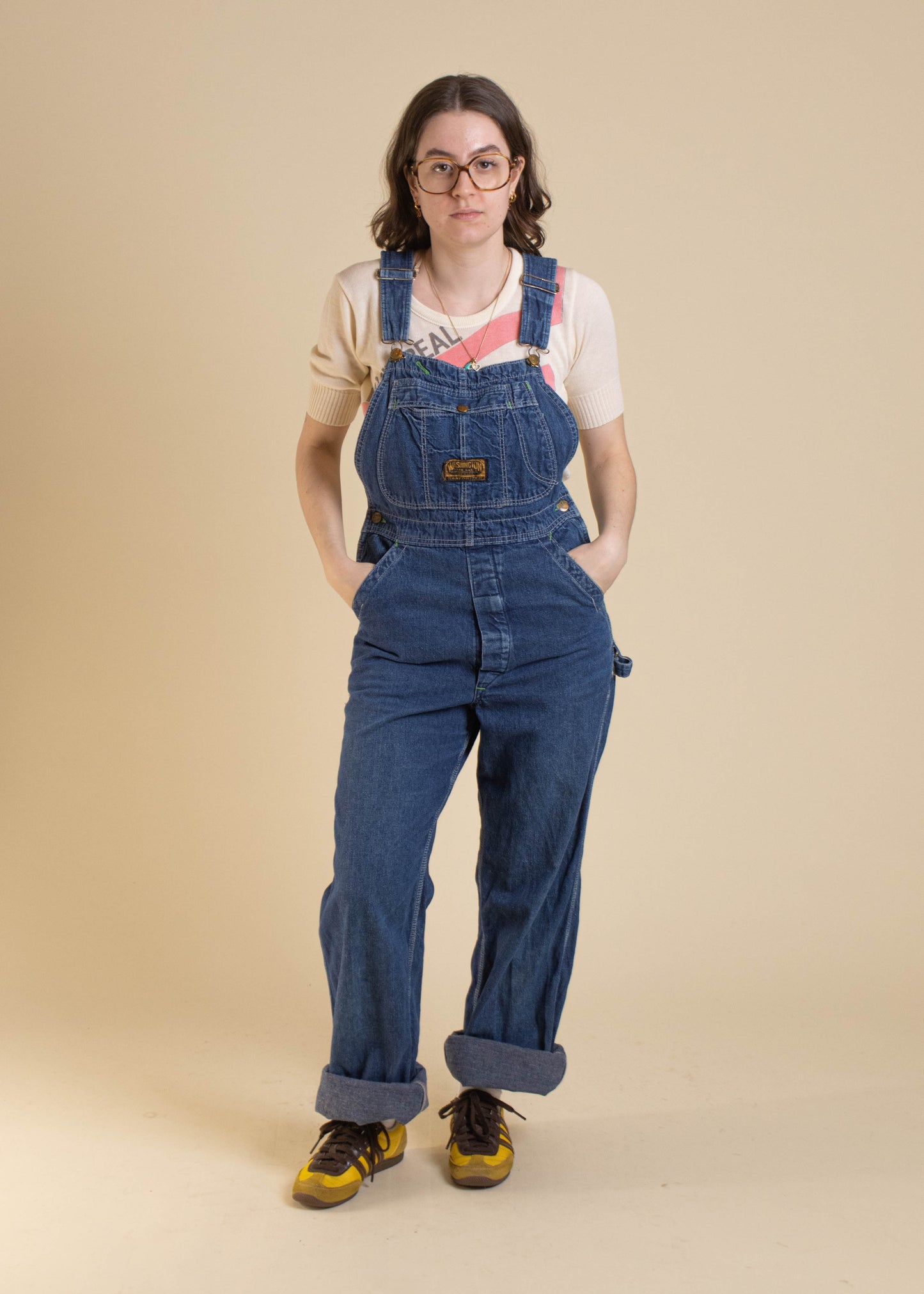 Vintage 1960s Washington "DeeCee" Sanforized Denim Overalls Size XS/S