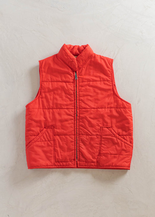 1970s Tuf Topper Quilted Nylon Vest Size M/L