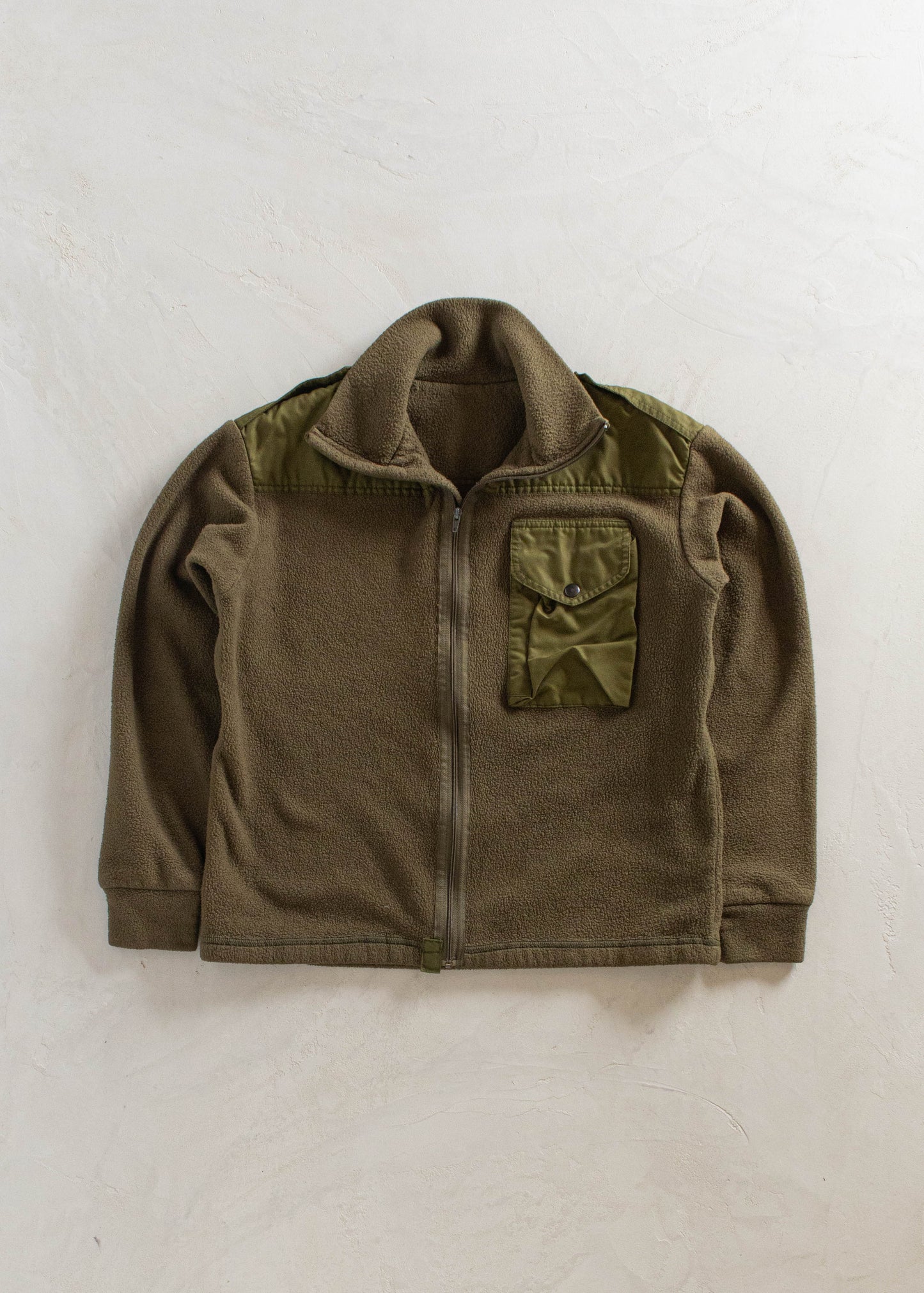 1990s Military Combat Polar Fleece Track Jacket Size M/L