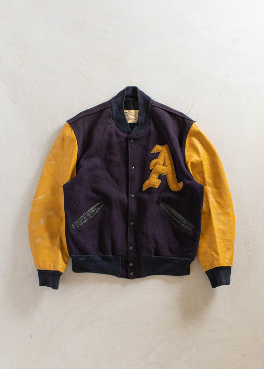 1980s Varsity Letterman Jacket Size M/L