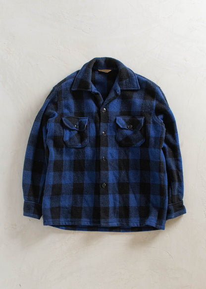 1980s Meteor Montreal Wool Flannel Button Up Size L/XL