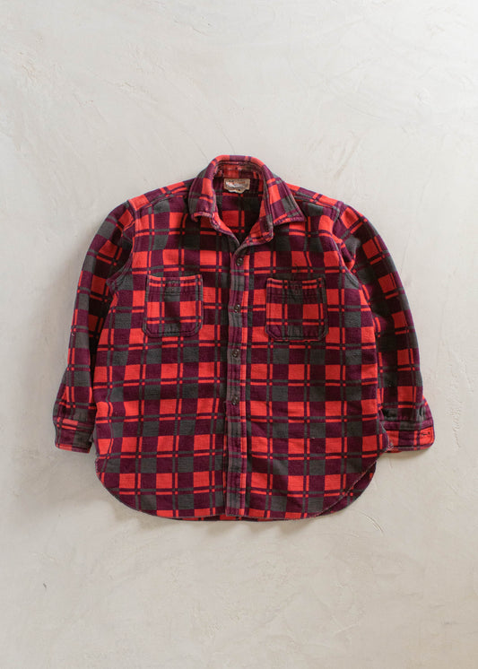 1980s Champion Flannel Button Up Shirt Size S/M