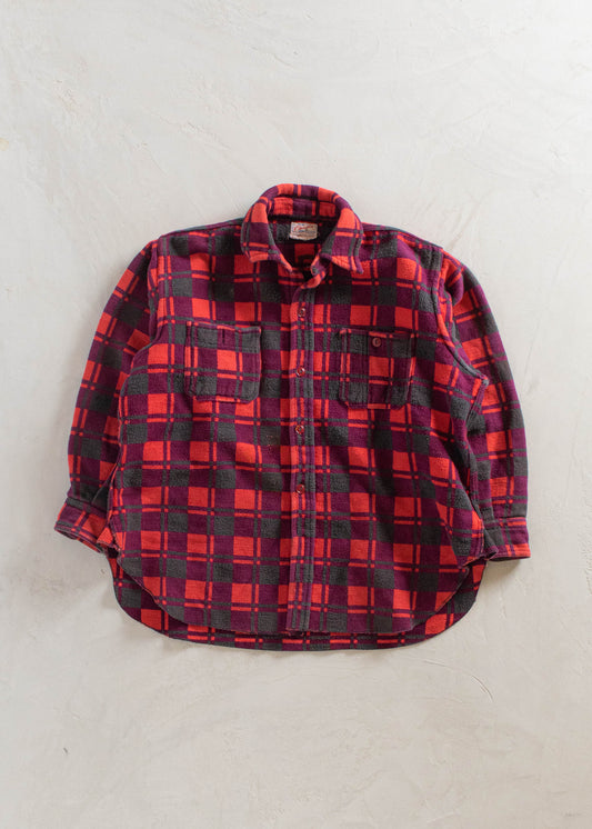 1980s Champion Flannel Button Up Shirt Size M/L