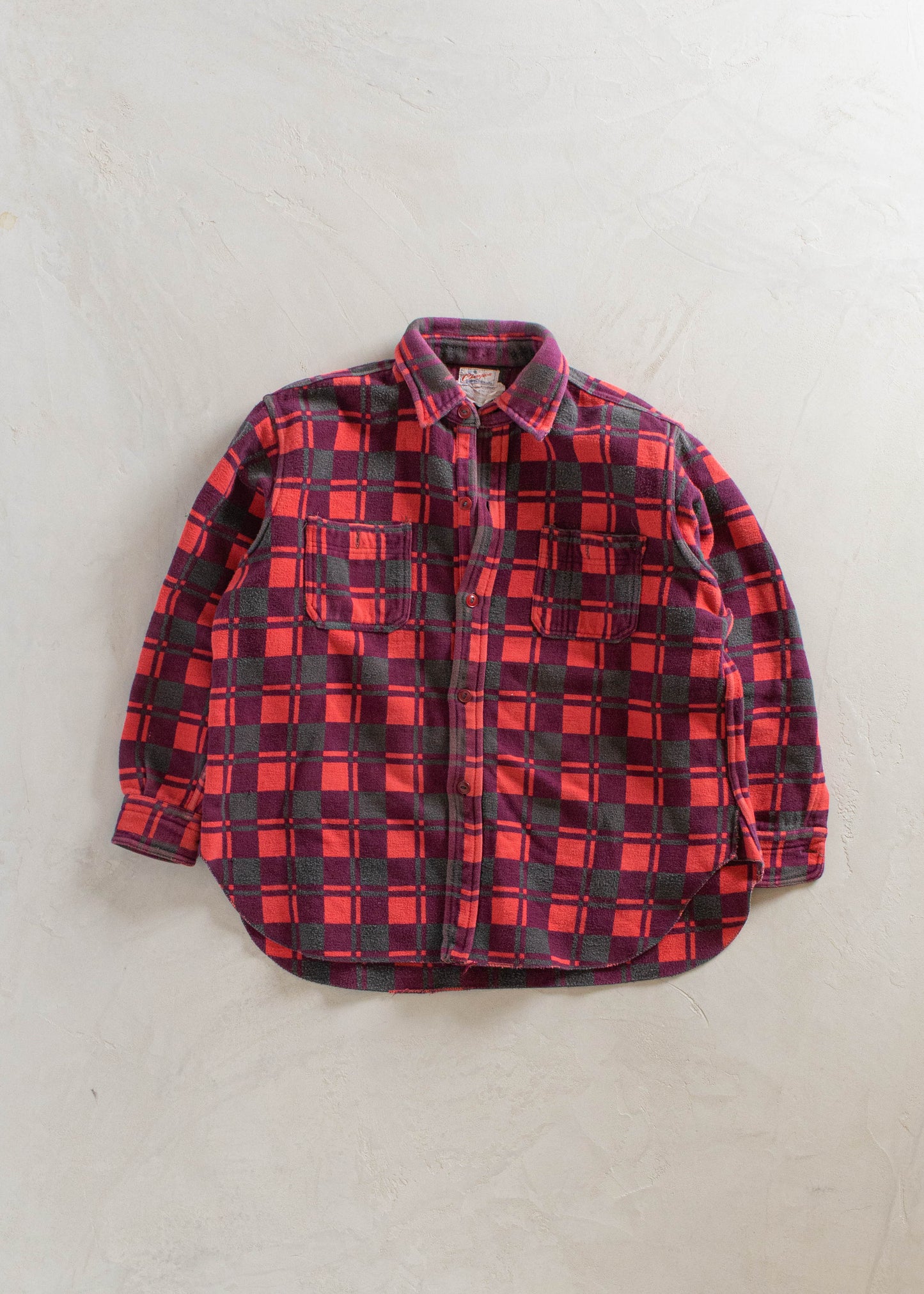 1980s Champion Flannel Button Up Shirt Size M/L