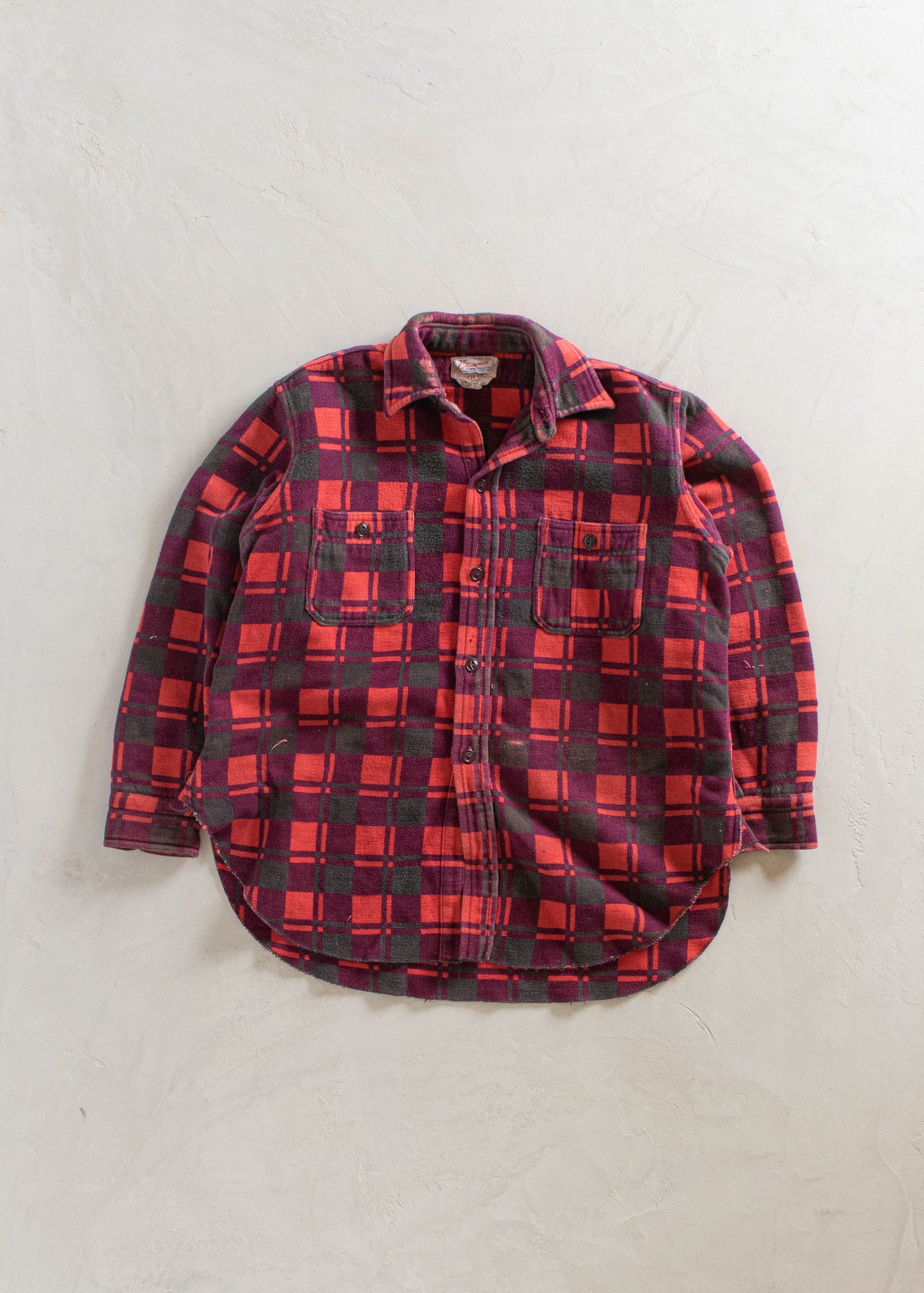 1980s Champion Flannel Button Up Shirt Size S/M