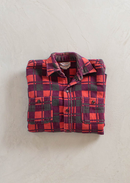 1980s Champion Flannel Button Up Shirt Size S/M