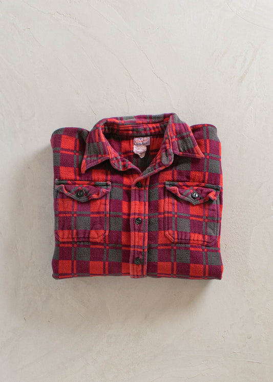 1980s Champion Flannel Button Up Shirt Size M/L