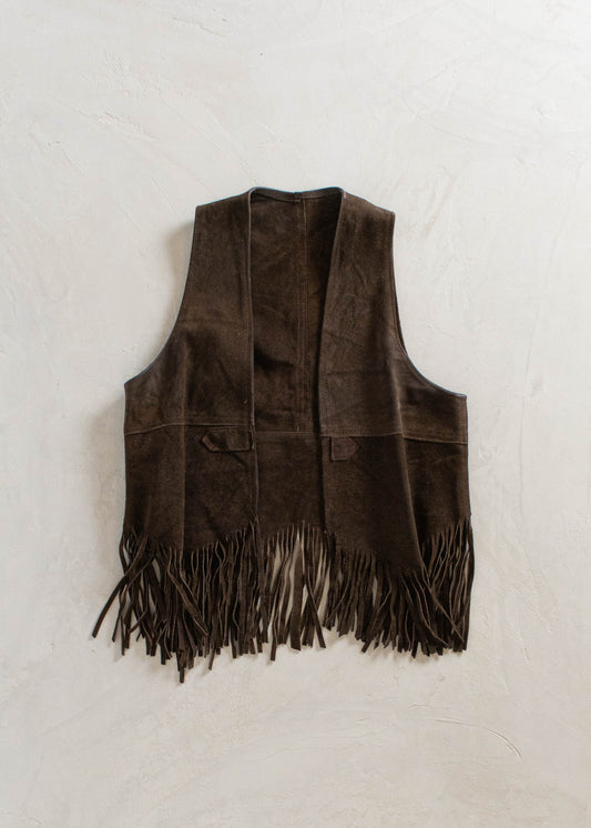 1970s Fringe Suede Vest Size XS/S