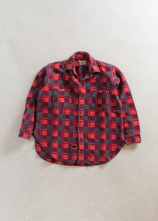 1980s Champion Flannel Button Up Shirt Size S/M