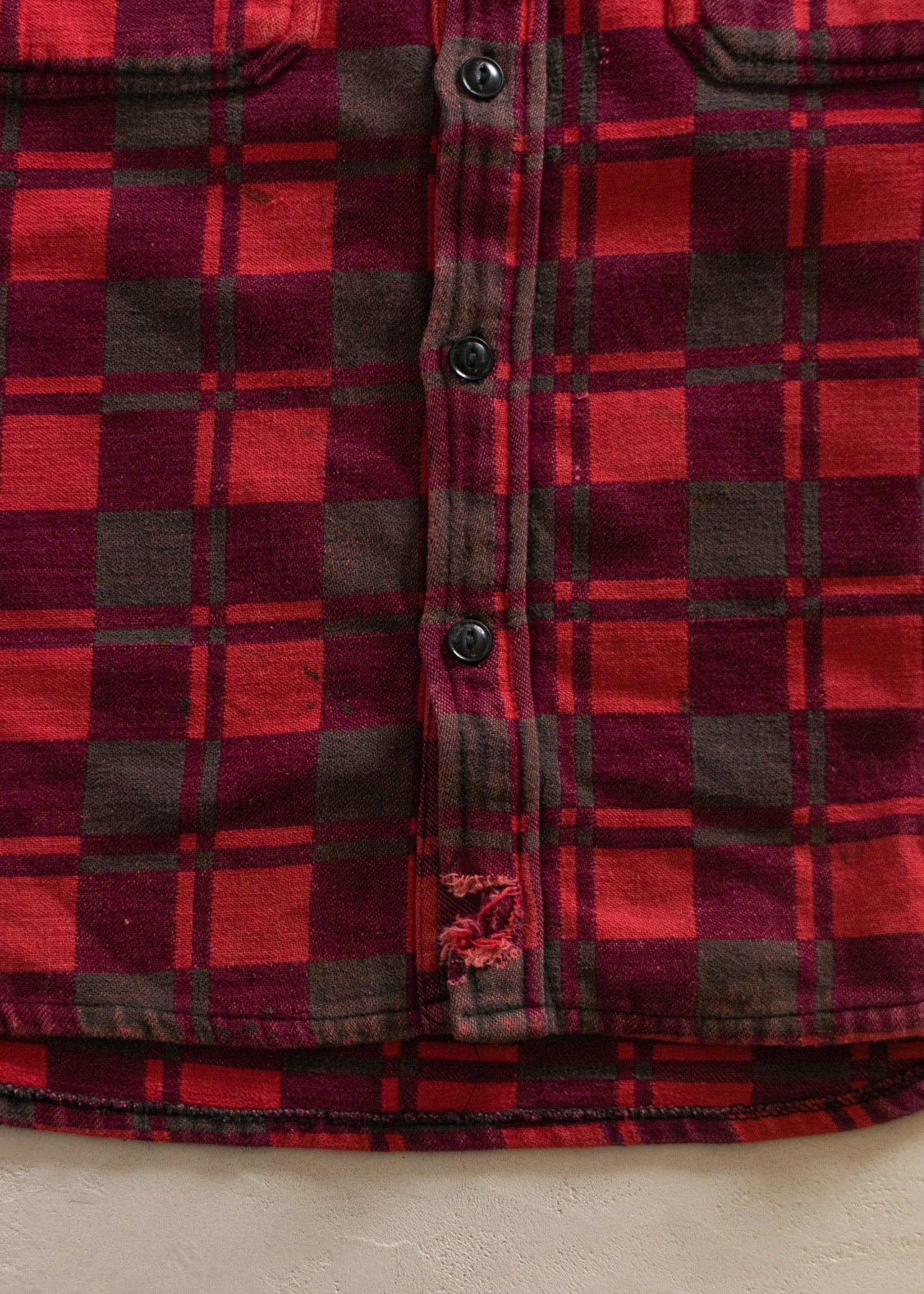 1980s Champion Flannel Button Up Shirt Size S/M