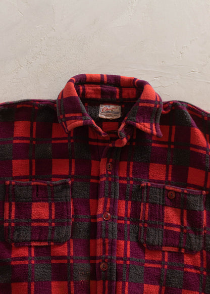 1980s Champion Flannel Button Up Shirt Size M/L