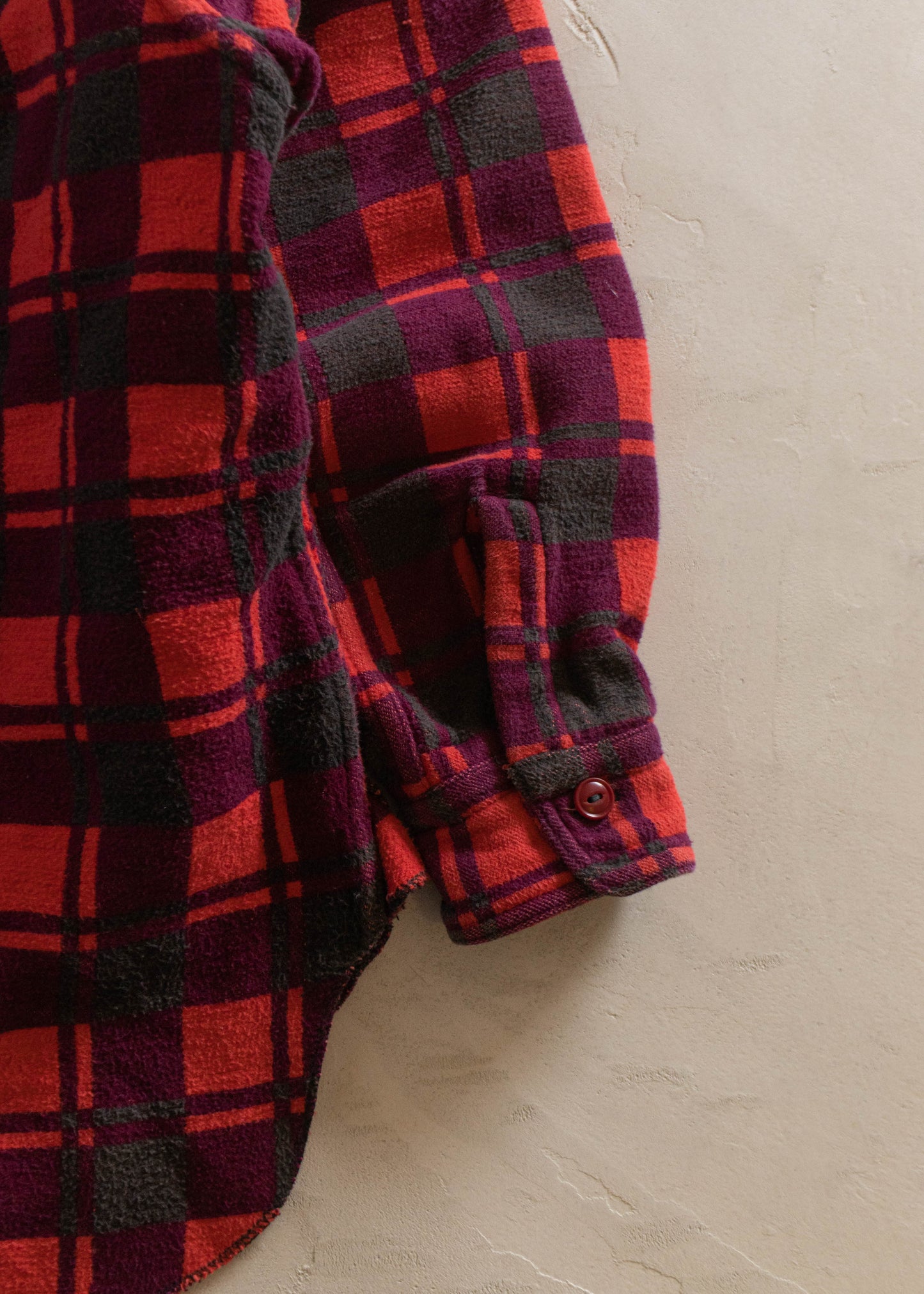 1980s Champion Flannel Button Up Shirt Size M/L