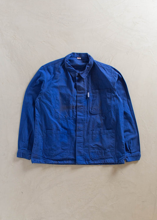 1980s Molinel French Workwear Button Up Chore Jacket Size L/XL