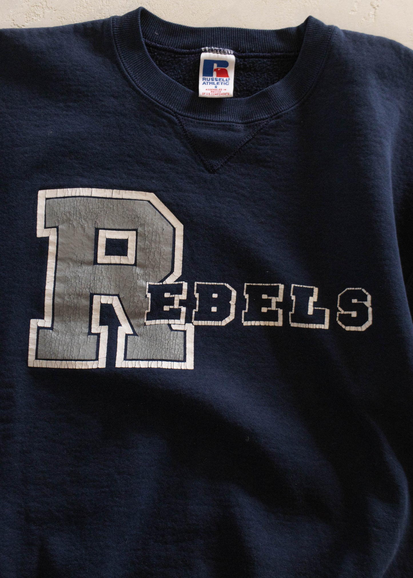 1980s Russell Athletics Rebels Sweatshirt Size S/M