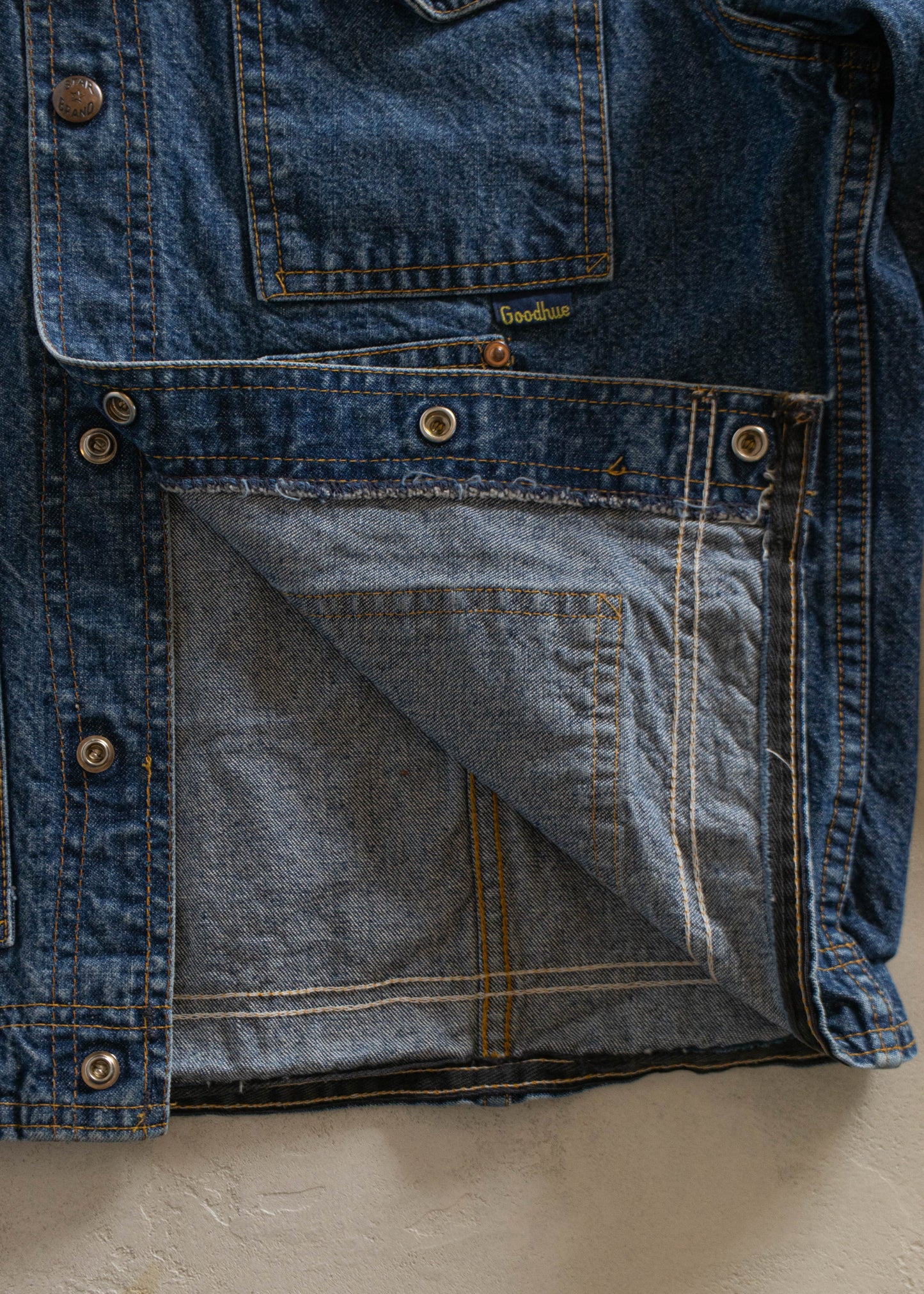 1970s Goodhue Denim Trucker Jacket Size XS/S