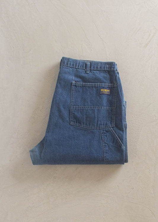 1970s Union Made OshKosh Denim Carpenter Pants Size Women's 40 Men's 42