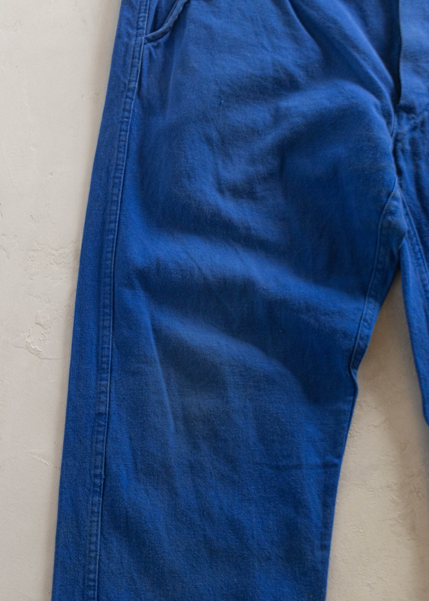 1980s French Workwear Chore Pants Size Women's 33 Men's 36