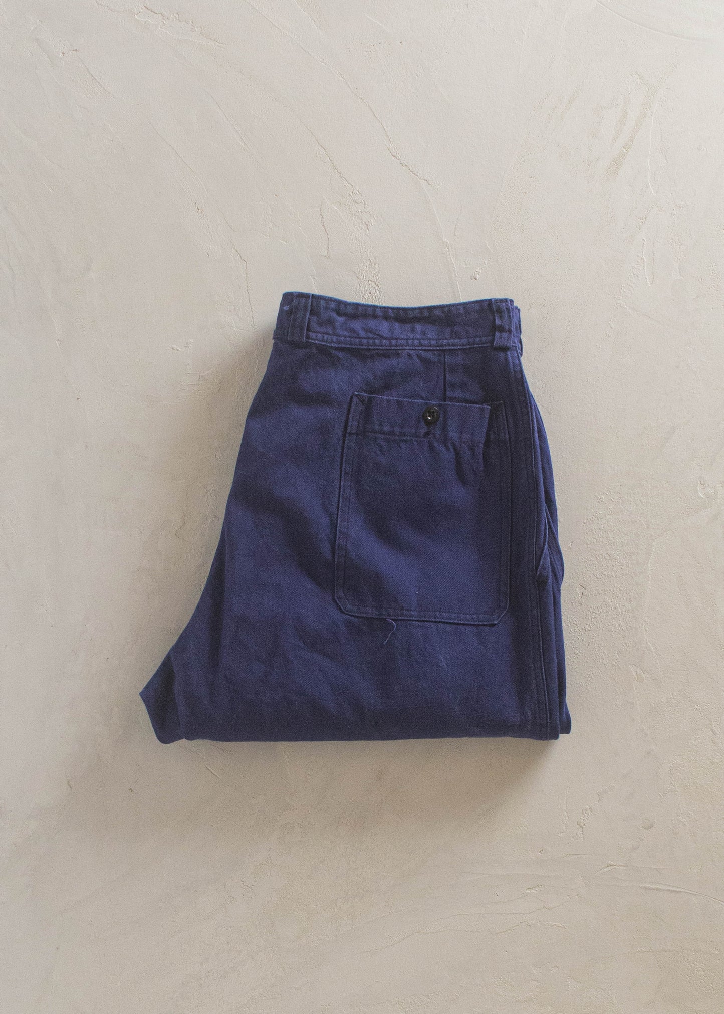 1980s French Workwear Chore Pants Size Women's 33 Men's 36