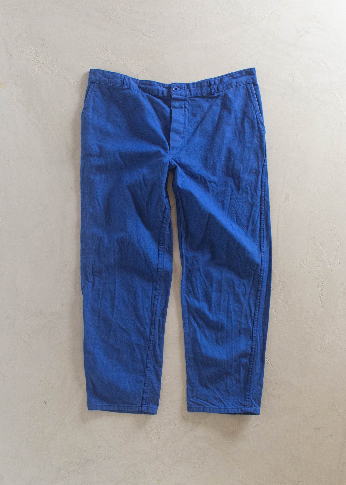 1980s French Workwear Chore Pants Size Women's 40 Men's 38