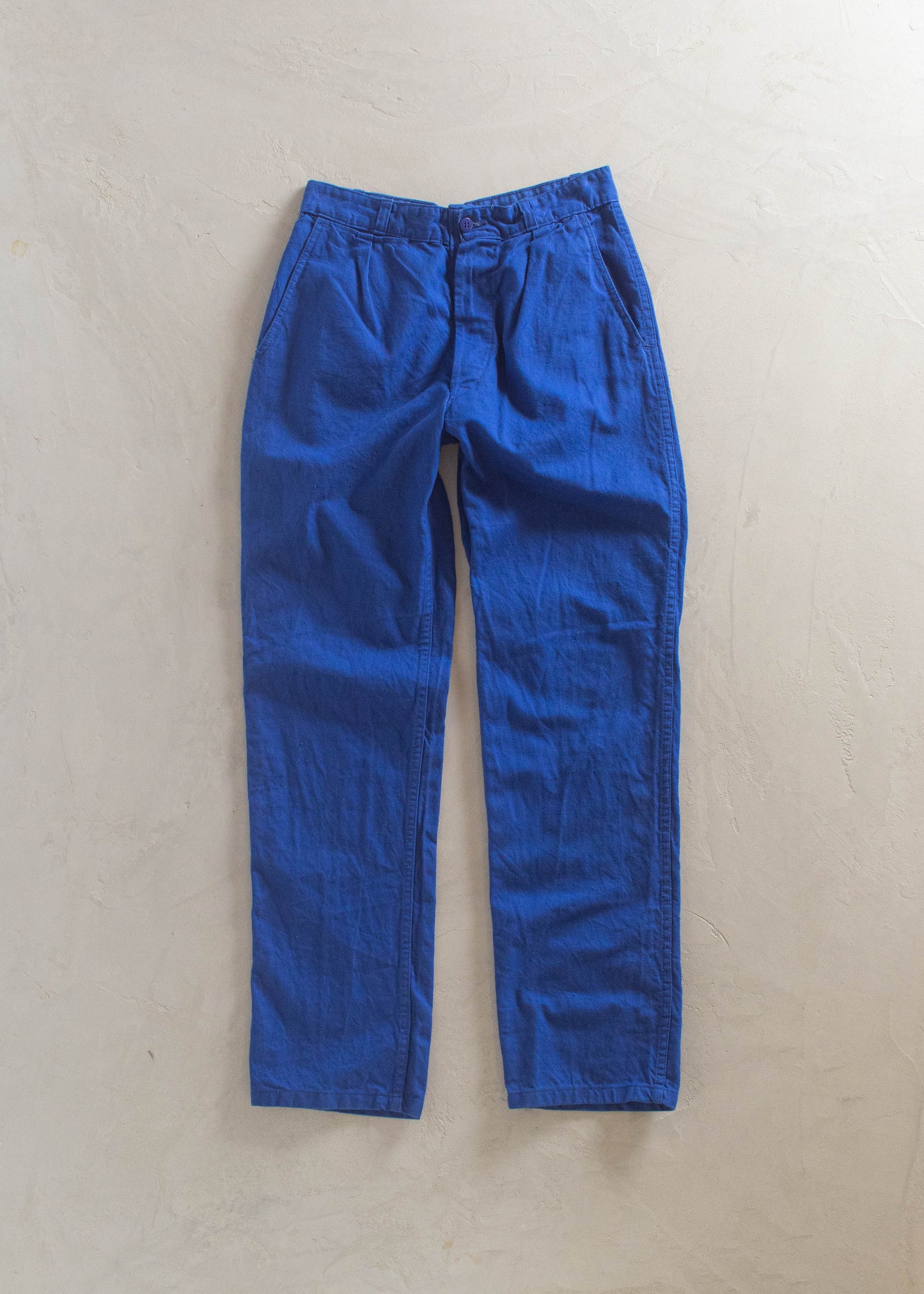 1980s Sanfor French Workwear Chore Pants Size Women's 30 Men's 32