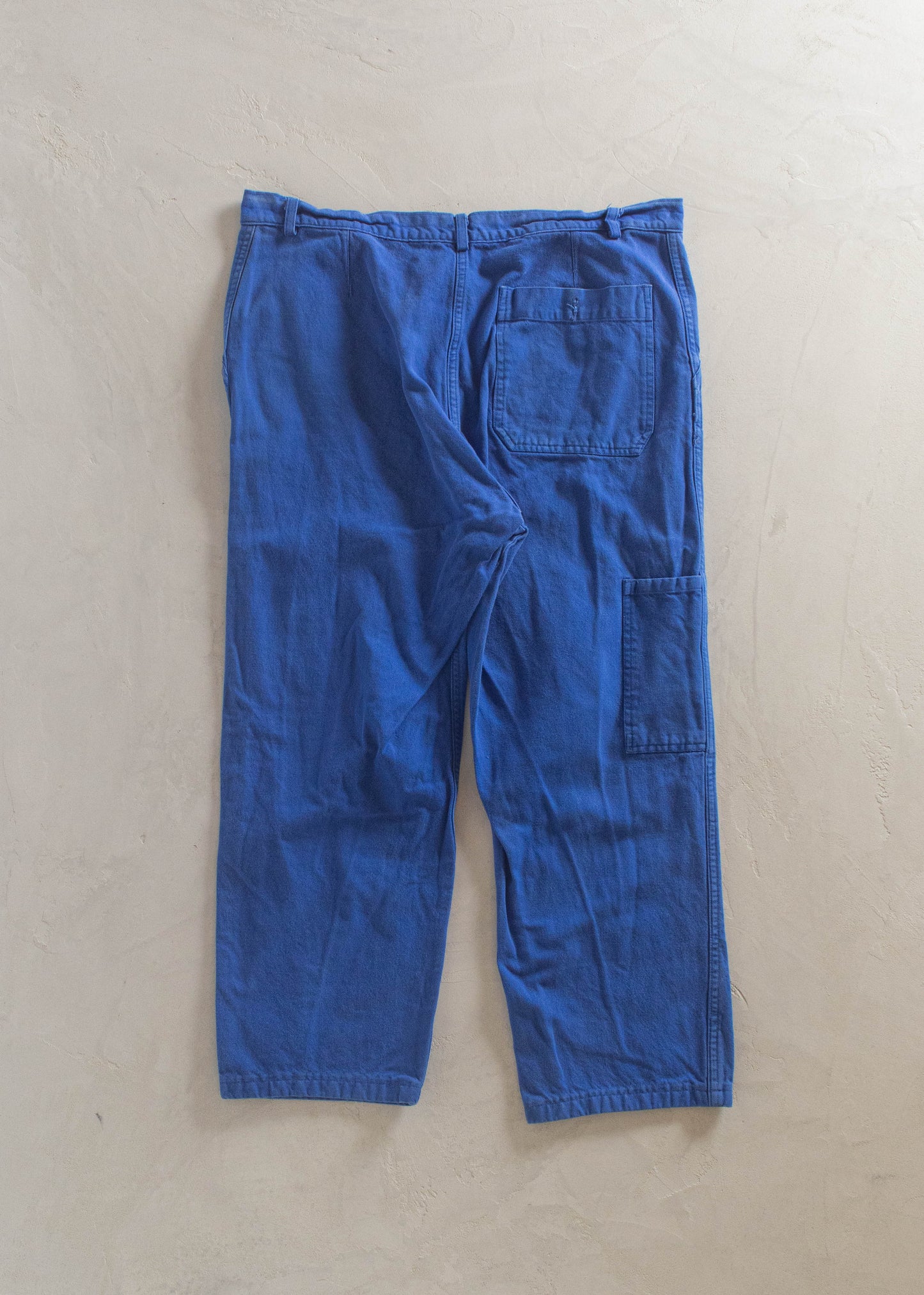 1980s French Workwear Chore Pants Size Women's 33 Men's 36