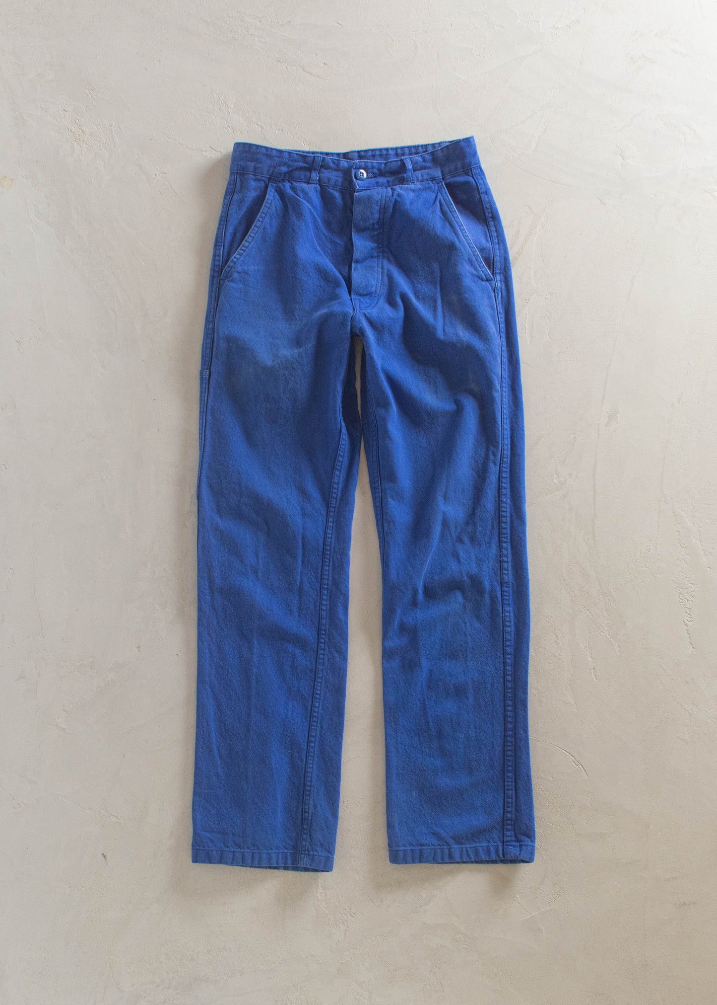 1980s French Workwear Chore Pants Size Women's 27 Men's 30