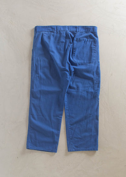 1980s French Workwear Chore Pants Size Women's 34 Men's 36