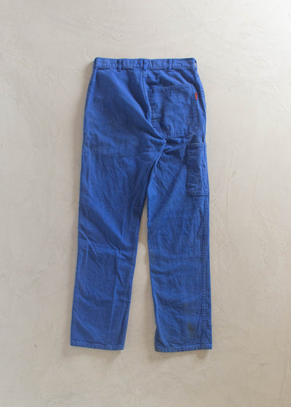 1980s Berjac French Workwear Chore Pants Size Women's 29 Men's 32