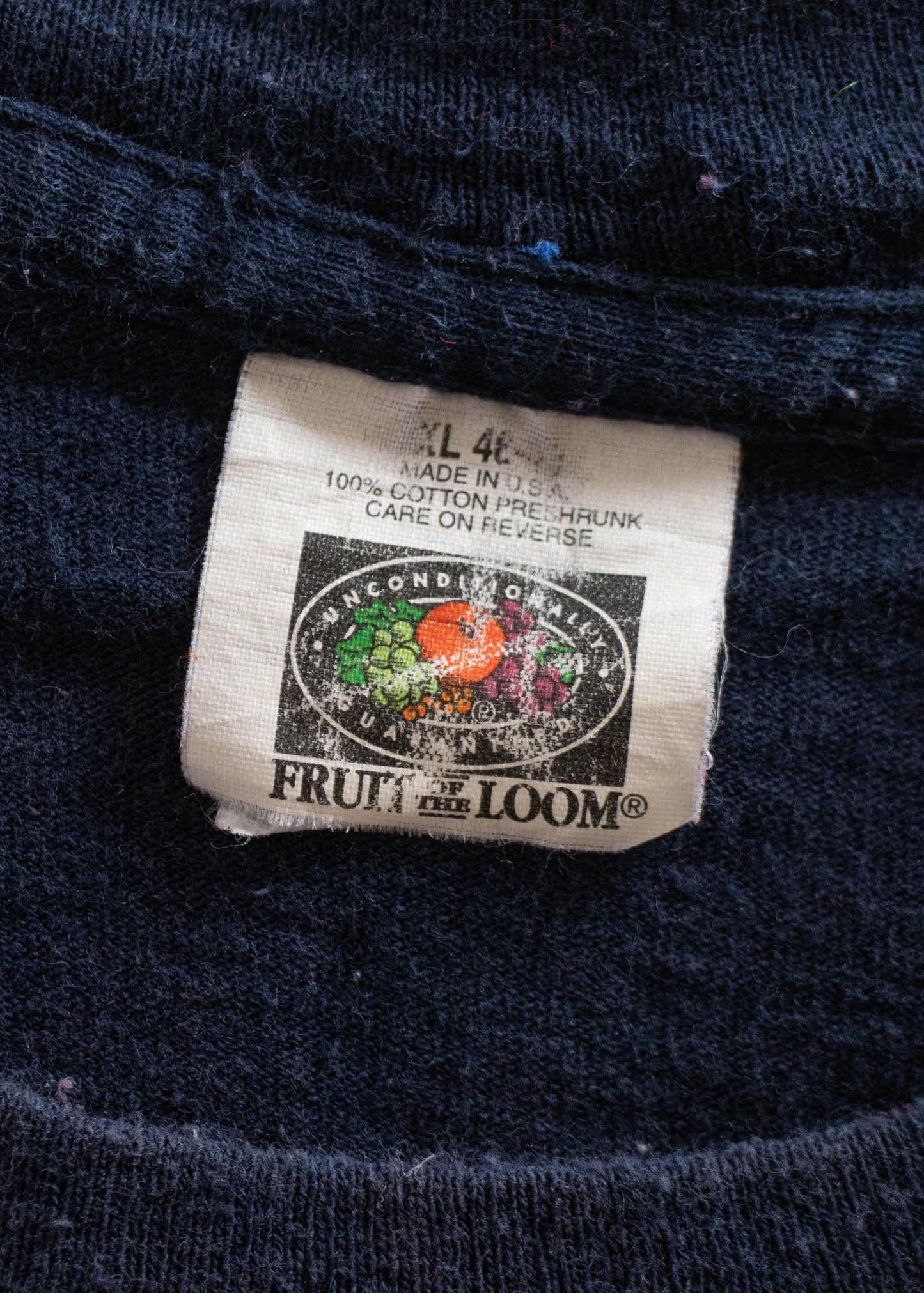 1980s Fruit of the Loom Selvedge Pocket T-Shirt Size M/L