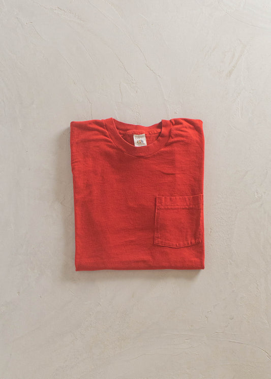 1980s Fruit of the Loom Selvedge Pocket T-Shirt Size M/L