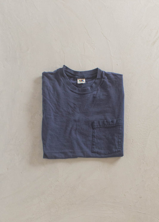 1980s Fruit of the Loom Selvedge Pocket T-Shirt Size XS/S