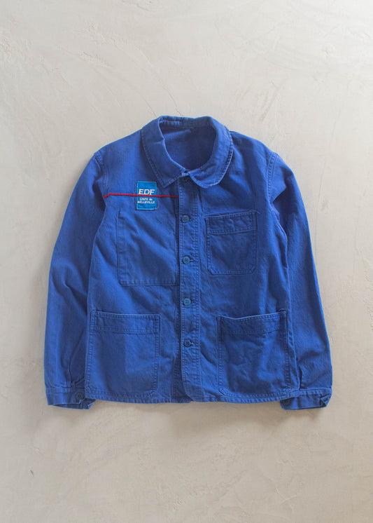 1980s French Workwear Chore Jacket Size XS/S